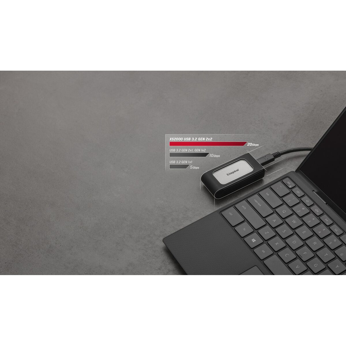 Disco Duro Externo Kingston XS2000 1 TB